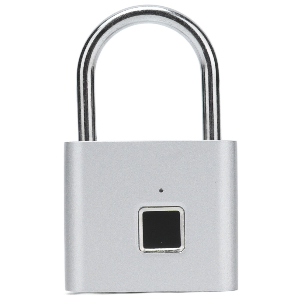 Zinc Alloy Fingerprint Padlock Usb Charge For Luggage & Wardrobes 4901382354094