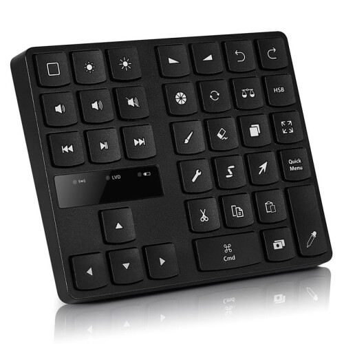 Drawing Keypad , 35 Keys Rechargeable Wireless Keyboard for Procreate, and Drawing Shortcuts Graphic