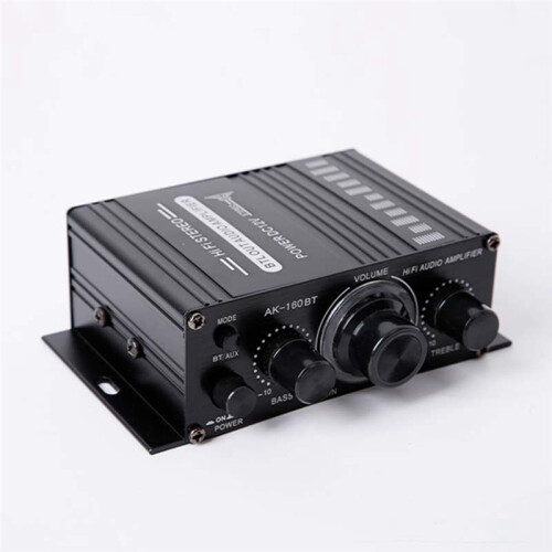 AK-160BT 2 Channel Power Amplifier Audio Home Theater Amplifier Support -Compatible with USB/ AUX Input 1