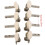 Machines Tuners Pegs Tuning Key with White Pearl Knobs 12L+12R for Mandolin 8