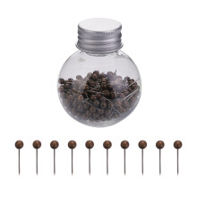 600 PCS Colorful Round Head Sewing Pins for Quilting Crafts, Smooth Fabric Piercing