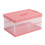 Storage Box With Handle, Stackable Tiers Portable Storage Container With Locking Lid and Transparent Design, Durable Material Moisture-proof 3