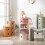 Round Plastic Bedside Table with Storage, MultiTier Modern Nightstand with Sliding Door 4