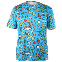 Golfshirts voor heren, sneldrogend, grappig, korte mouwen, sneldrogend, 4-way stretchstof met uitstekende afwerking, modieus ontwerp.