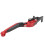 CNC Motorcycle Brake Clutch Levers, Folding Extendable Adjustable CNC Levers with Adjustable Angles and Ergonomic Design, Anodized Finish Foldable 2