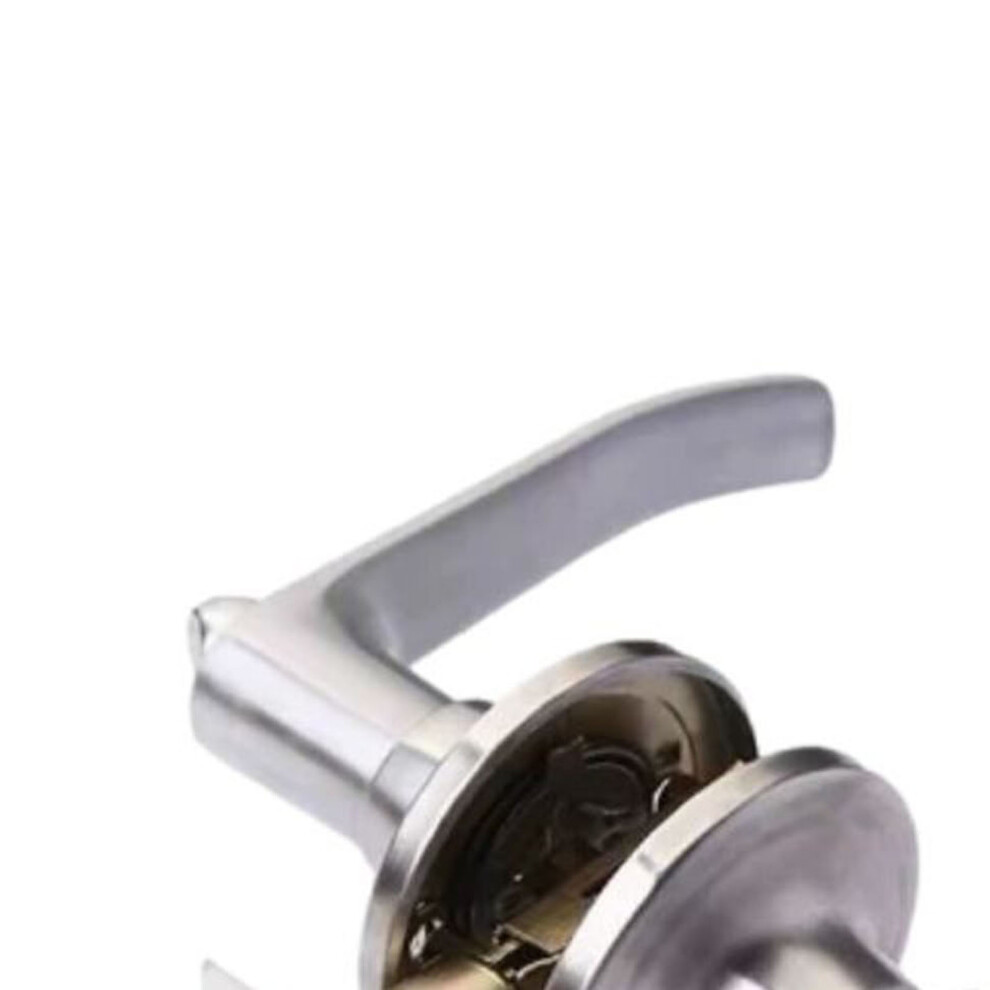 30-50Mm Silver Copper Steel Privacy Door Handle Lock With 3 Levers 8771381044410