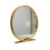 Large Vanity Mirror with Stand, Metal Framed Tabletop Makeup Mirror for  Definition Reflection 1