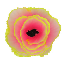 Décoration de corail en silicone rose pour aquarium, en silicone et caoutchouc