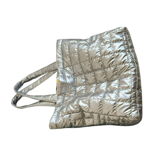 Γυναικεία τσάντα Puffer Tote, καπιτονέ πορτοφόλι με ρομβοειδές καρό σχέδιο, ελαφριά 2