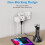 Plug Adapter with 3 USB, Mscien Double Plug Adaptor, Multi Plug Extension, Dual 2 Pin Socket at The Bottom, 13A UK Surge Protected Multiplug Extender, 4
