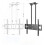 Adjustable universal telescopic ceiling TV mount, suitable for 60-100 inch TVs. 1