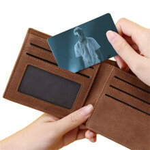 Spersonalizowany portfel męski, grawerowany portfel składany na pół, z blokadą RFID, wysokiej jakości skóra, styl vintage, minimalistyczny