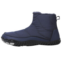 Waterproof Men's Winter Snow Boots NonSlip Warm Insulated Ankle Shoes for Camping Blue 6.5 UK