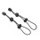 2PCS Mountaineering Pole Fixing Buckle Elastic Plastic Backpack Hiking Stick Holder 11