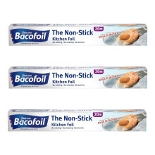 BBliss 3 X Non-Stick Kitchen Foil 30cm x 20m (60 Meters of Foil)