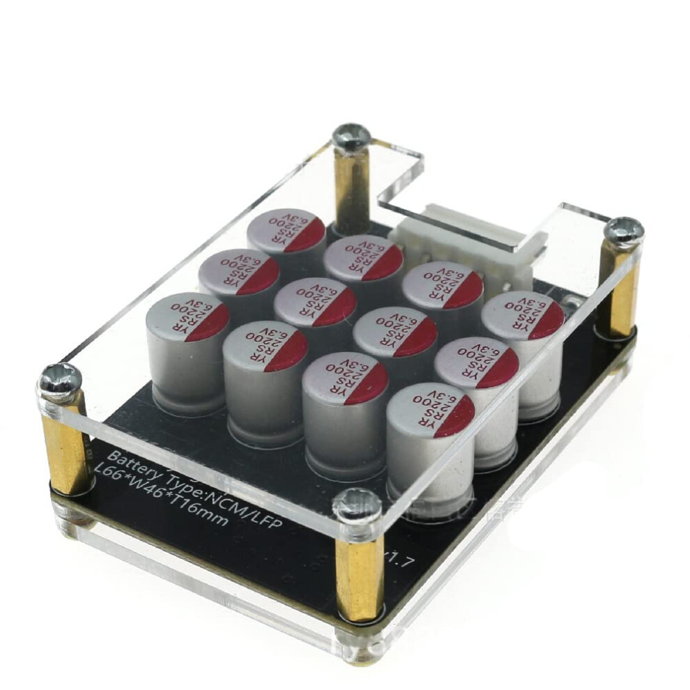 Bms Battery Management System 4S Liion Lifepo4 Active Balancer Board 5.5A Capacitor Equalizer With Protective Case 9365369761285