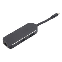 Multiport USB-C Adapter With 4K HDMI And Ethernet Port 7 In 1 USB C HUB For MacBook iPad Pro Surface HP Laptops