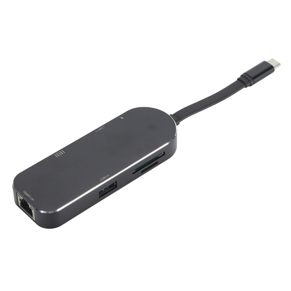 Multiport Usb-C Adapter With 4K Hdmi And Ethernet Port 7 In 1 Usb C Hub For Macbook Ipad Pro Surface Hp Laptops 9464372510757