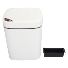 Automatisk søppelbøtte med smart sensorteknologi Søppelbøtte til badet Berøringsfri åpning av lokk Slank design for kontor og hjem Lett å