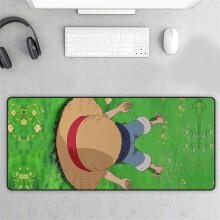 Söt Anime Landskap Skrivbordsmatta Med Halkfri Gummibas Stor Grön Växt Utomhus Landskap Musmatta För Kontor Och Spel Vattentäta Material