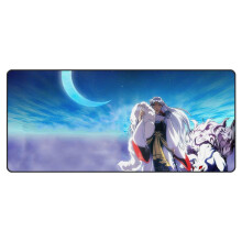 Anime-musmatta för spel och kontor, stor musmatta med slät yta och halkfri gummibas, hållbar design, vattentät anime-skrivbordsmatta med
