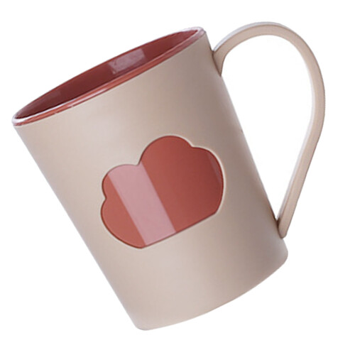 Zahnbürstenbecher 301-400ml hellrosa wiederverwendbar PP