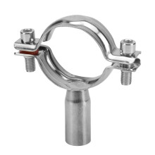 304 Stainless Steel Pipe Clamp Double Screw Bracket Hanger Support for Plumbing (7076mm)