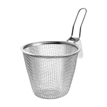 Wire Mesh Strainer Fry Basket Stainless Steel Heat Resistant Rustproof for Noodles and Dumplings