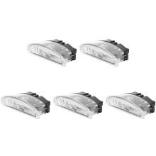 5 Pcs Car Led Number License Plate Light Lamp for Clio MK2 Twingo 7700410754