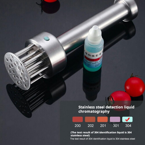 Stainless Steel Meat Tenderizer Needle Tool with Automatic Spring Action for Cooking 2