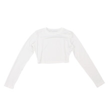 Women's Long Sleeve Crop Top 2025 Solid Round Neck Slim Fit Cotton Stretchy Casual Tee Y2K Style Cute Workout Shirts for Daily Wear and Gift