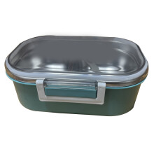 Cutie de prânz din oțel inoxidabil, recipiente alimentare în stil Bento cu separatoare detașabile din silicon, rezistentă la mașina de spălat
