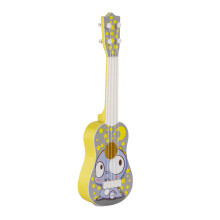 Kompakte Gitarre für Kinder, speziell für Kinderfinger entwickelt, sichere und unbedenkliche Materialien, pädagogisches Musikinstrument.