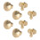Solid Brass Button Stud Screw Nail Sturdy And Durable Leather Rivet Set For DIY Belt Craft, High Quality Rust Proof Electroplated Surface Decorative 8