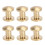 Solid Brass Button Stud Screw Nail Sturdy And Durable Leather Rivet Set For DIY Belt Craft, High Quality Rust Proof Electroplated Surface Decorative 6