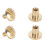 Solid Brass Button Stud Screw Nail Sturdy And Durable Leather Rivet Set For DIY Belt Craft, High Quality Rust Proof Electroplated Surface Decorative 3