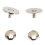 Gold Plated Earring Supports, Stylish Secure Design Locking Earring Backs For Studs, Comfortable Wearing And Durable Material Earring Holders Replacem 3