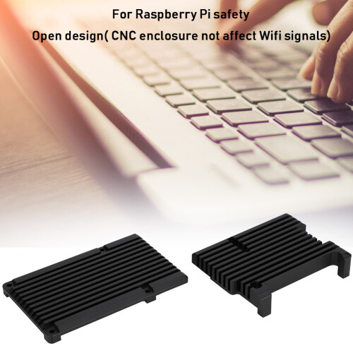 Θήκη ψύξης για Raspberry Pi4B, εξαιρετικά λεπτή θήκη αλουμινίου με αποτελεσματική 2