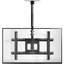 ONKRON Ceiling Mount for Television 32-80 Inch, Ceiling and TV Wall Mount up to 68,2 kg, Height Adjustable Television Bracket VESA 100x100-600x400, Ce
