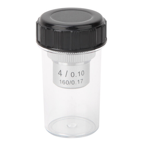 Achromatic Microscope Objective for Compound Microscopes High Magnification Power Spring Oil Lens with Standard NA DIN Standard Mounting Thread