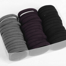 Elastici per capelli senza pieghe, design senza cuciture, non danneggiano i capelli, materiale altamente elastico, morbidi al tatto, fermacoda adatti