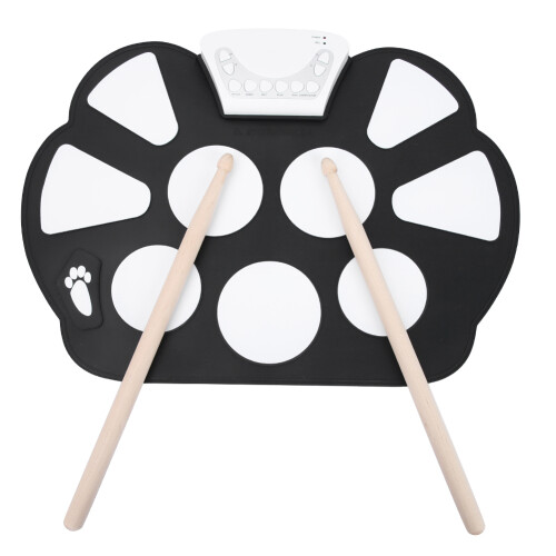 Σετ ηλεκτρονικών ντραμς MIDI Drum Pad με έλεγχο έντασης ήχου, διπλά στερεοφωνικά ηχεία, 1