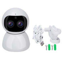 HD Baby Monitor Indoor Security Camera Smart Pan Tilt Surveillance With Motion Detection Night Vision Remote View Control Two Way Audio SD Cloud