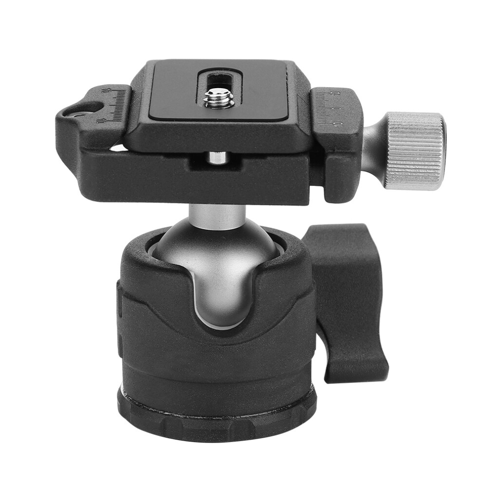 Adjustable Height Tripod Ball Head, Panoramic Ballhead With Dual Bubble Level Indicators And Ergonomic Central Knob, Cnc-Machined Aluminum Alloy 360 9482828281358