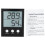 Termômetro e Higrômetro Digital com Visor LCD, Medidor de Temperatura Interno e Externo, Relógio Multifuncional com Sensor de Sonda com Fio, 1