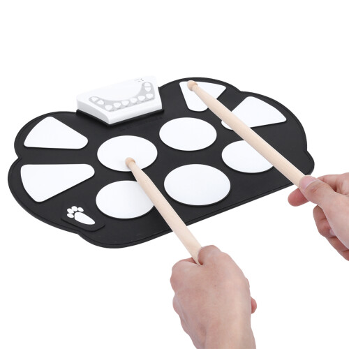 Σετ ηλεκτρονικών ντραμς MIDI Drum Pad με έλεγχο έντασης ήχου, διπλά στερεοφωνικά ηχεία, 2
