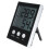 Termômetro e Higrômetro Digital com Visor LCD, Medidor de Temperatura Interno e Externo, Relógio Multifuncional com Sensor de Sonda com Fio, 2