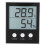 Termômetro e Higrômetro Digital com Visor LCD, Medidor de Temperatura Interno e Externo, Relógio Multifuncional com Sensor de Sonda com Fio, 8