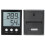 Termômetro e Higrômetro Digital com Visor LCD, Medidor de Temperatura Interno e Externo, Relógio Multifuncional com Sensor de Sonda com Fio, 4