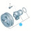 Water Pump 07K121011B for 6